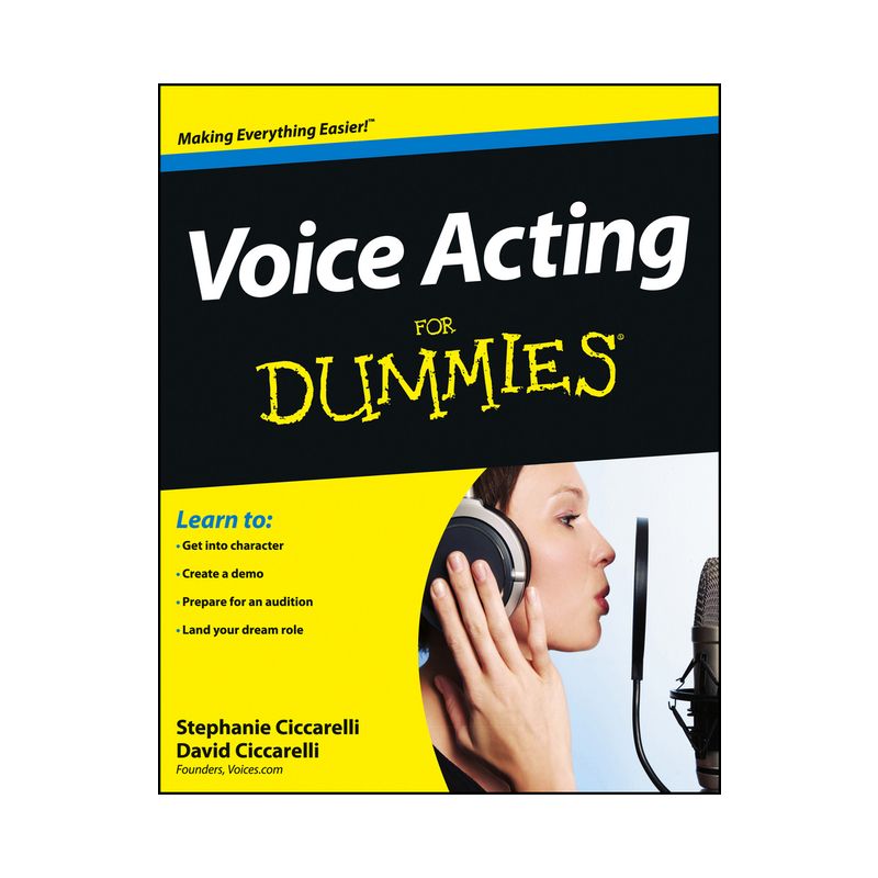 Voice Acting For Dummies - by  David Ciccarelli & Stephanie Ciccarelli (Paperback), 1 of 2