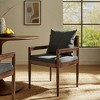 Modway  Remington Mid-Century Modern Wood Fabric Dining Room Chair in Charcoal – with Open Back and Elm Wood Frame for Kitchen or Living Room - 2 of 4