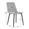 Nordlys Set of 4 Metal and Fiber Dining Chairs Exotic Boho Dining Room - 4 of 4