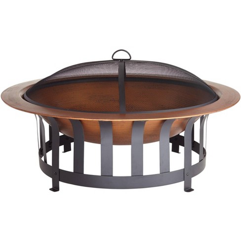 Fire For Backyard Patio Camping, Round Fire Pit Screen