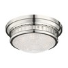 Livex Lighting Berwick 3 - Light Flush Mount in  Polished Nickel - 3 of 4