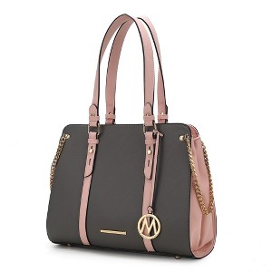 MKF Collection Amy Color Block Vegan Leather Women’s Tote Bag by Mia K - 1 of 4