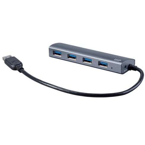 Monoprice Usb 3.0 Hub With Ac Adapter  Aluminum, 4-port, Up To 5gbps :  Target