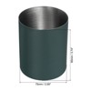 Unique Bargains Desk Stainless Steel Pencil Pen Holders Cup Makeup Brush Holder 1 Pc - image 2 of 4