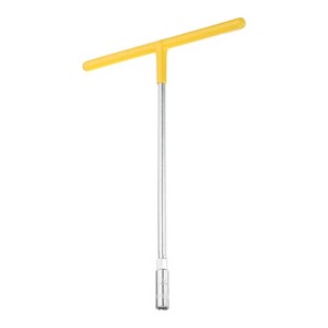 Unique Bargains Motorcycle Bicycle Car Repair Hex High Carbon Steel T-Handle Metric Socket Wrench Yellow - 1 of 4
