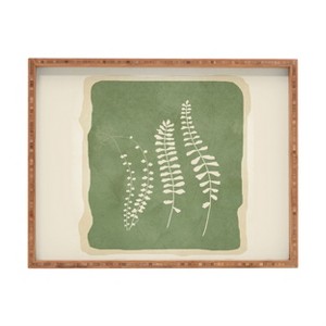 Nadja Leaf Design 17 Rectangular Tray - Deny Designs - 1 of 2