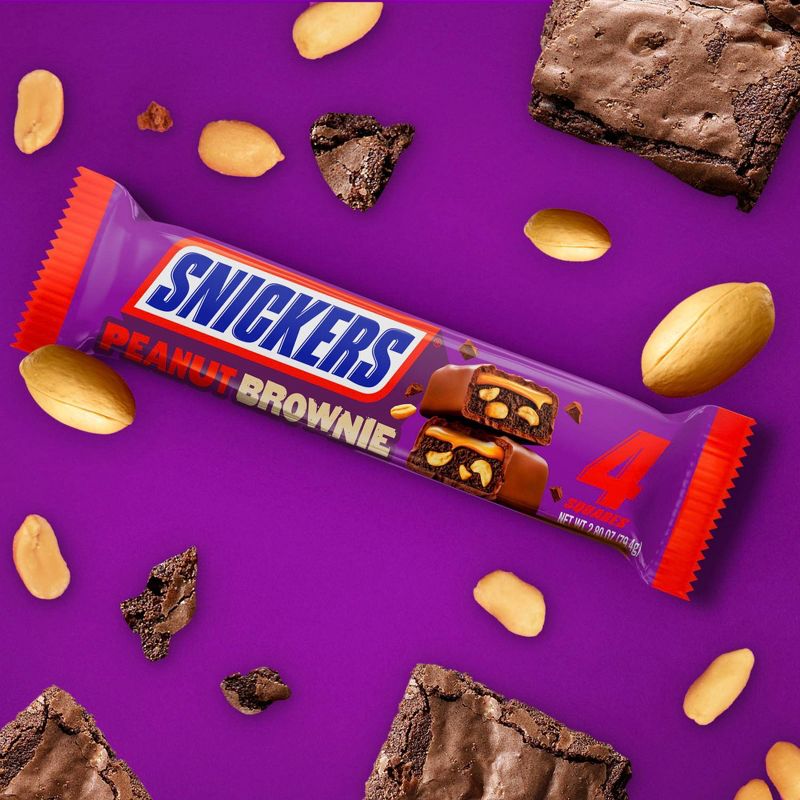 Snickers Peanut Brownie Share Size 2.4oz, 3 of 10