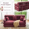 78.7" King Size Convertible Sleeper Sofa Bed With 3 Pillows, High Resilience Memory Foam Removable Folding Sofa Couch, Perfect for Bedroom Living Room - 4 of 4
