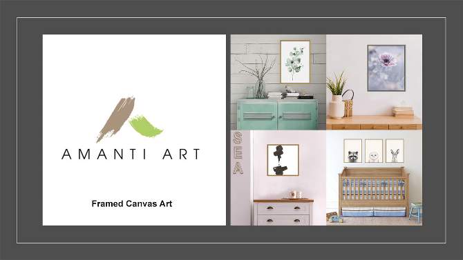 24&#34;x18&#34; Lavender Sunrise Framed Canvas Wall Art - Amanti Art, 2 of 9, play video