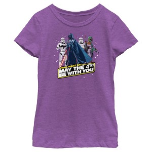 Girl's Star Wars May the Fourth Be With You Day T-Shirt - 1 of 4