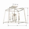 Crystorama Lighting Sylvan 4 - Light Flush Mount in  Polished Nickel - 4 of 4