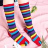 Striped Pattern Knee High Socks (Toe Socks) from the Sock Panda (Women's Sizes, Adult Medium) - 2 of 3