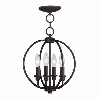 Livex Lighting Milania 4 - Light Chandelier in  Bronze
