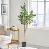 SKRAN Eucalyptus Tree Artificial,with Artificial Leaves,Fake Trees Indoor Outdoor for Home Office Living Room Bedroom Foyer Porch Decor. - 4 of 4