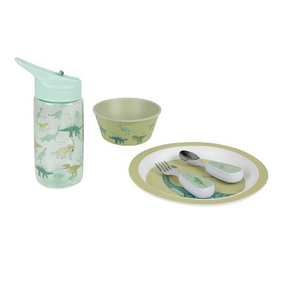 Kids' Dinosaur 5-Piece Melamine Mealtime Set