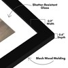 Americanflat Picture Frame with Oval Mat Insert and Shatter-Resistant Glass - Signature Collection - Photo Frame for Wall Display - 3 of 4