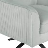 Lifestyle Solutions Fargo Swivel Accent Chair: Metal Base, Tufted Back, High Density Foam - 4 of 4