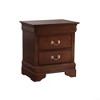 Vynxaria Traditional Cappuccino Nightstand, Solid Wood/Wood Veneer, English Dovetail Drawers, Metal Guides, Tarnish-Resistant Hardware, No Assembly - 2 of 4