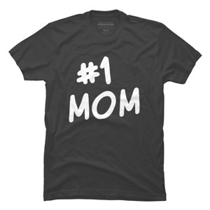 Men's Design By Humans Mother's Day 1# Best Mom in the World By happieeagle T-Shirt - 1 of 2