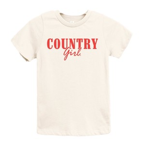 Country Girl Puff Print - Youth Short Sleeve Graphic T-Shirt - 1 of 3