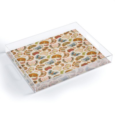 Sewzinski Magic Moths Acrylic Tray - Deny Designs