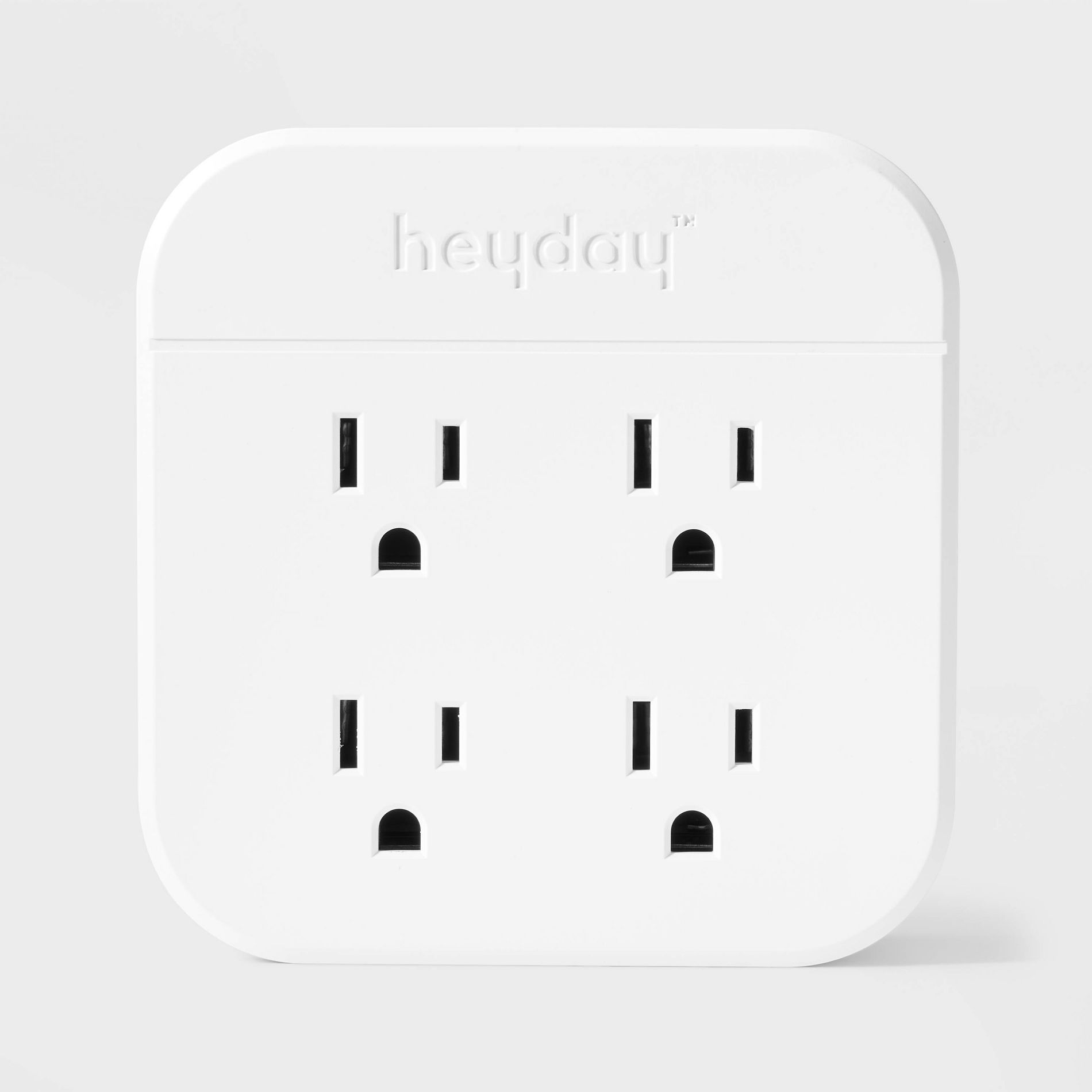 4 Outlet Wall Tap with USB White - heyday™: Multi Outlet Adapter & Extender, 13A, 1-Year Warranty