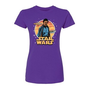 Women's - Star Wars - Lando Circle Fitted Graphic T-Shirt - 1 of 1
