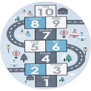 Kids Playhouse KPH226 Machine Washable Skid Resistant Power Loomed Indoor Rugs - Safavieh Kids - 1 of 4