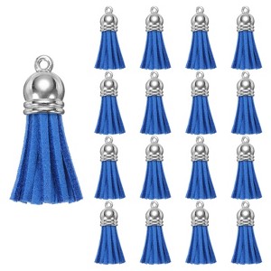 Unique Bargains PU Leather Craft Bracelets Jewelry Making Keychain Tassels 200 Pcs - 1 of 4