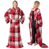 PAVILIA Fleece Wearable Blanket with Sleeves, Warm Cozy Soft Functional Lightweight Sleeved Throw Adults Men Women - 3 of 4