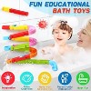 38-Piece Bathtub Toy Set with Marble Run and Slippery Slide, DIY Water Play for Kids Ages 2-8 - 3 of 4