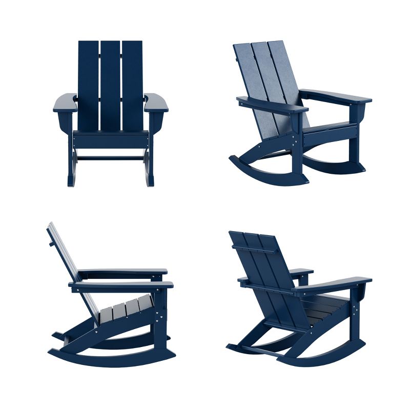 WestinTrends  Modern Adirondack Outdoor Rocking Chair (Set of 4), 3 of 4