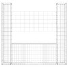 vidaXL U-shape Gabion Basket with 2 Posts Iron 55.1"x7.9"x59.1" - 3 of 4