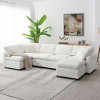 NicBex Modern 130" Chenille Sectional Sofa Modular U Shaped Sofa Couch with 2 Ottomans for Living Room Apartment - 4 of 4