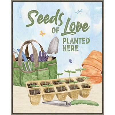 Amanti Art Spring In My Garden XXIII by Tara Reed Canvas Wall Art Print Framed 23-in. x 28-in.