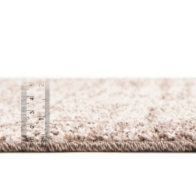 Reversible Easy-Care Tufted Rug in Light Brown - 7' x 10'