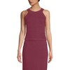 Lands' End Women's Gassed Cotton Pointelle Halter Top Sweater Set Top - 4 of 4