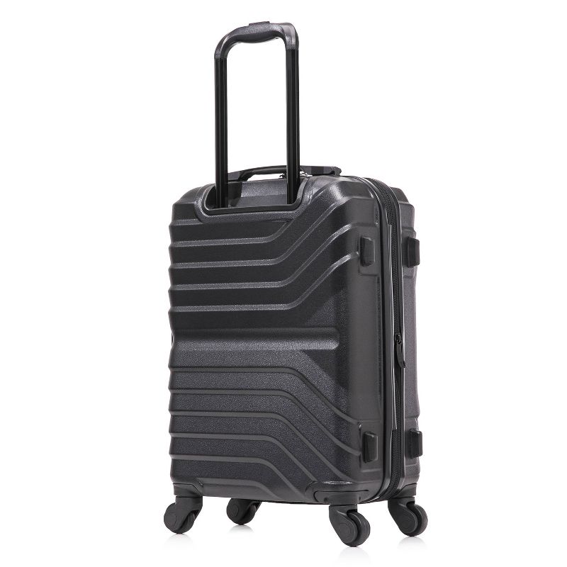 InUSA Aurum Lightweight Hardside Carry On Spinner Suitcase - Black, 6 of 19