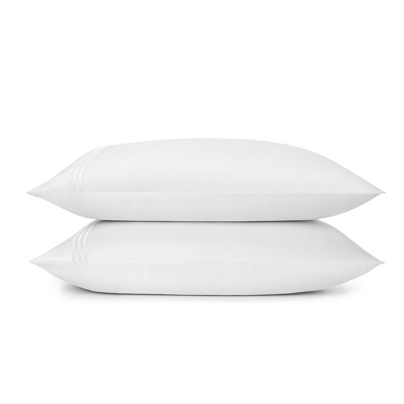 Embroidered Sateen Pillowcase Set - Standard Textile Home, 1 of 3