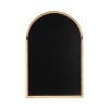 Kate & Laurel All Things Decor 24"X36" Hatherleigh Arch Wood Wall Mirror Natural - 4 of 4
