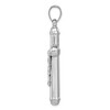 Black Bow Jewelry Sterling Silver Rhodium-Plated Reversible Crucifix Pendant, 32 x 56mm - 2 of 4
