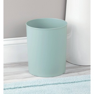 Aqua BPA-Free Plastic Round Wastebasket