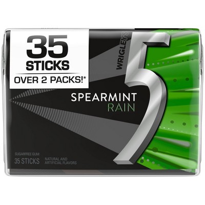 Wrigleys 5 Spearmint Rain Sugarfree Gum - 35ct