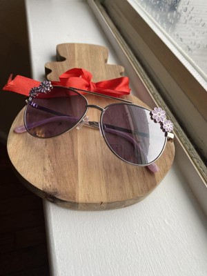 Kids' Flower Aviator Sunglasses - Cat & Jack™ Pink : Target