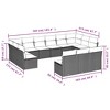 vidaXL Garden Sofa Set Beige, Cream white - 3 of 4