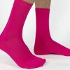 Solid Color Crew Cotton Dress Socks  from the Sock Panda (Men's Sizes, Adult Large) - 2 of 4