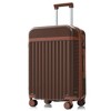 Whisen 3-Piece Luggage Sets, 20"/24"/28" ABS Hard shell Luggage with Spinner Wheels, front opening design - 3 of 4