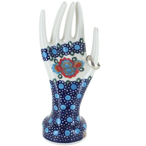 Hand Shaped Ceramic Ring Holder