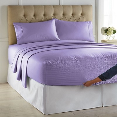 Brylanehome Bed Tite 500-tc Cotton/poly Blend Sheet Set - Queen, Lilac ...