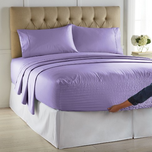 Brylanehome Bed Tite 500-tc Cotton Poly Blend Sheet Set - Queen, Lilac 